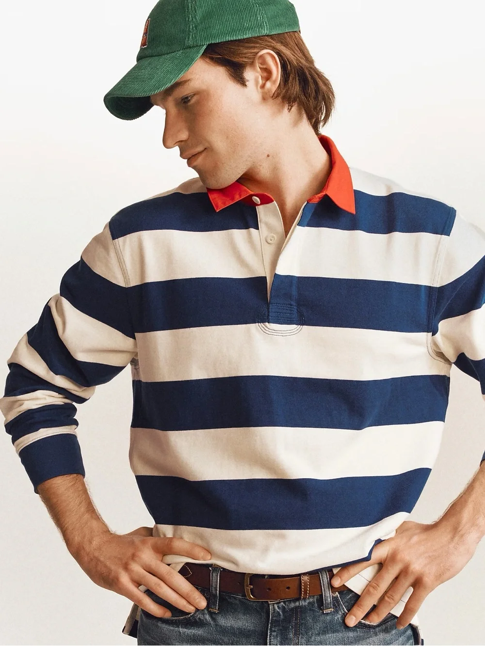 J. CREW U.S. Ski & Snowboard by J.Crew rugby shirt in stripe Size L $128 CQ461